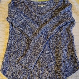 Blue and White Sweater